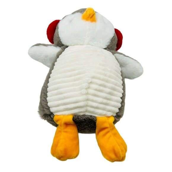 Spark Create Imagine Penguin Plush Gray Stuffed Animal Rattles Crinkle Wings - Picture 6 of 9